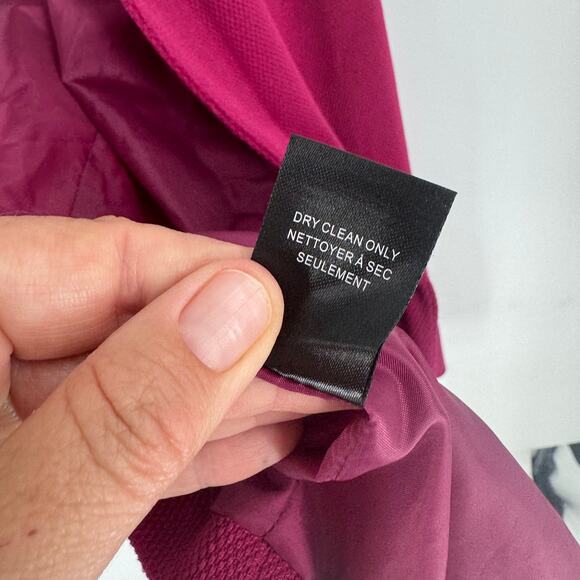 Jules & Leopold Studio Magenta Double Breasted Blazer Size M Structured Jacket - Picture 6 of 8